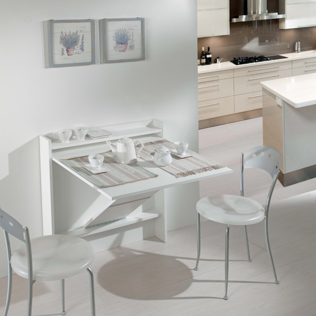 Tavoli estraibili per cucine: www.tavolo richiudibile.it ... Cucina con piano lavoro a scomparsa