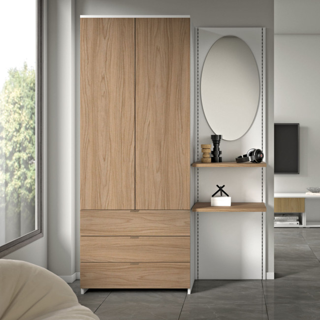 Armadio Pieghevole Plastica 3 Scatole 75L Con Ruote - Organizzazione Cameretta E Casa - Foto 5