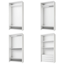 Accessori interni per armadietti larghezza 102 cm e profondità 60 cm