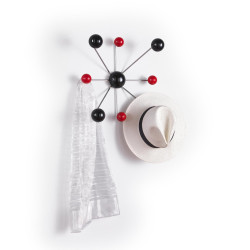 Attaccapanni da parete con pomelli bicolore