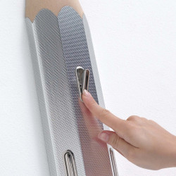 Appendiabiti da parete originale Matità argento