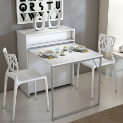 Il mobile in versione tavolo da pranzo per due