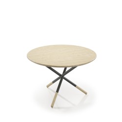 Tavolino basso con piano rotondo