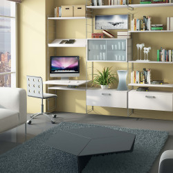 Tavolino da salotto in lamiera antracite Esagono