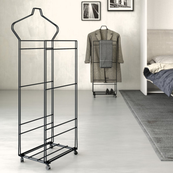 Modern metal clothes valet stand Ambrogio