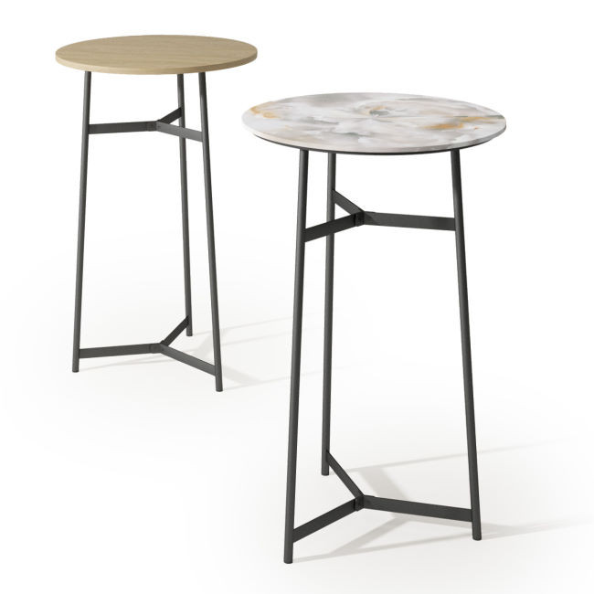 High round bar table Milord