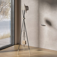 Silhouette free-standing coat stand