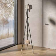 Silhouette free-standing coat stand