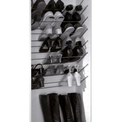 Detail of the shoe rack