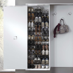 Family F17 hall furniture with ironing board - Detail of the shoe rack shelves