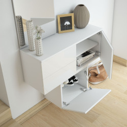 Floating cube storage