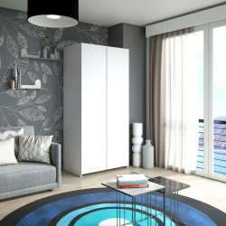 Once closed the hidden bunk bed looks like a normal 2 door wardrobe with a sleek design