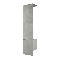 Concrete hallway unit