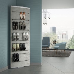 Back of the mirror with shoe racks