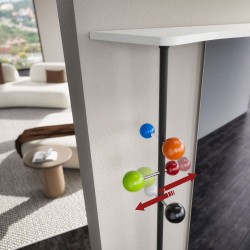 Adjustable multicolour coat hooks