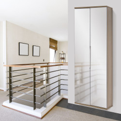 Floating 2 mirrored door cabinet