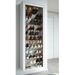 Opened shoe cabinet