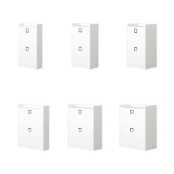 Flip down 2 door shoe storage