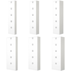 Flip down 5 door shoe storage