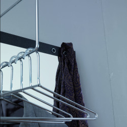 Detail of the pull out coat rack