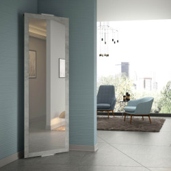 Swivel hallway corner mirror, Twister hides 4 coat hooks at the back