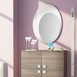 Round mirror Family Cristallo
