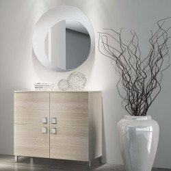 Round mirror Family Cristallo