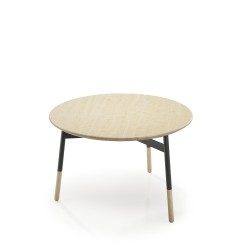 Low round coffee table