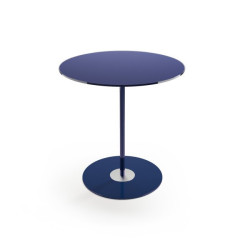 Coffee table with coloured glass top - combination Blue 2
