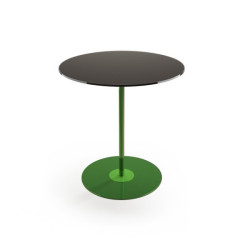 Coloured glass coffee table - combination Black 2