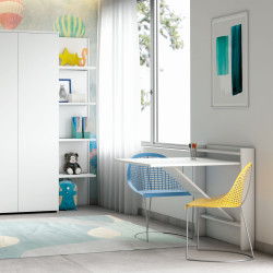 In the kids bedroom the table can become a desk for homeworks