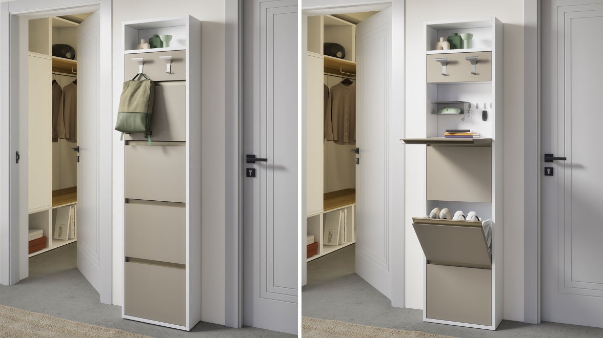 Scarpiera slim multifunzione Hoplà