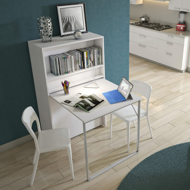 Mobile trasformabile con libreria