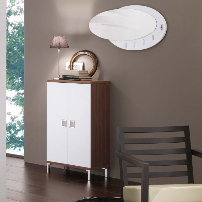 Scarpiera Evolution Wood bassa a due ante cm 64 p.30 h.100