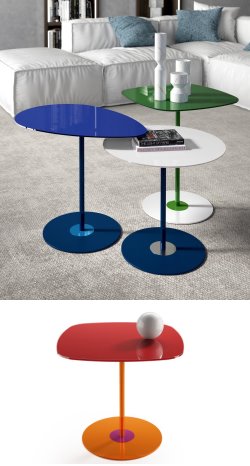 New in: Crystal coloured glass coffee tables collection